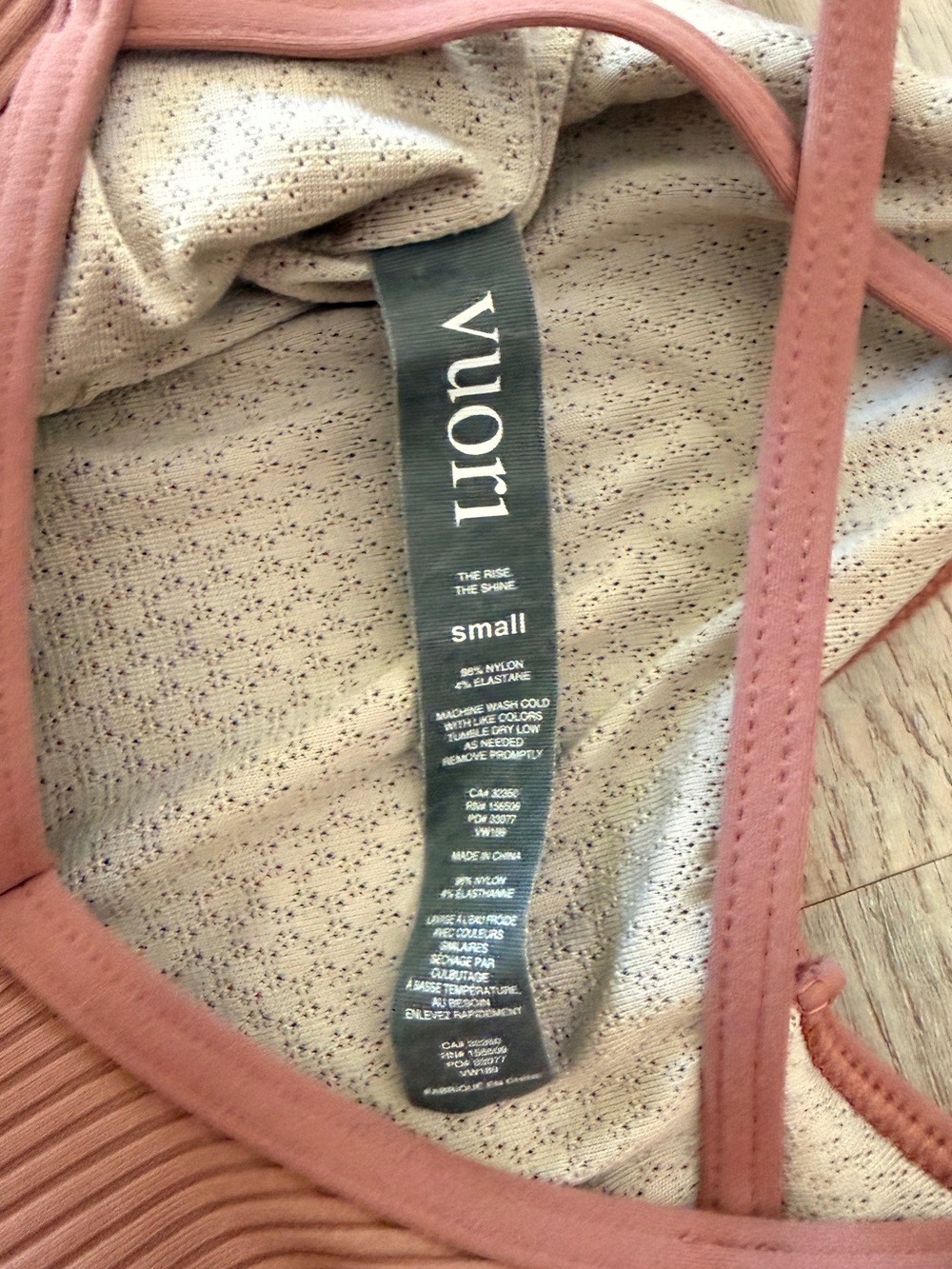 Vuori Ribbed Crossback Tank Top - Mauve - Picture 7 of 7